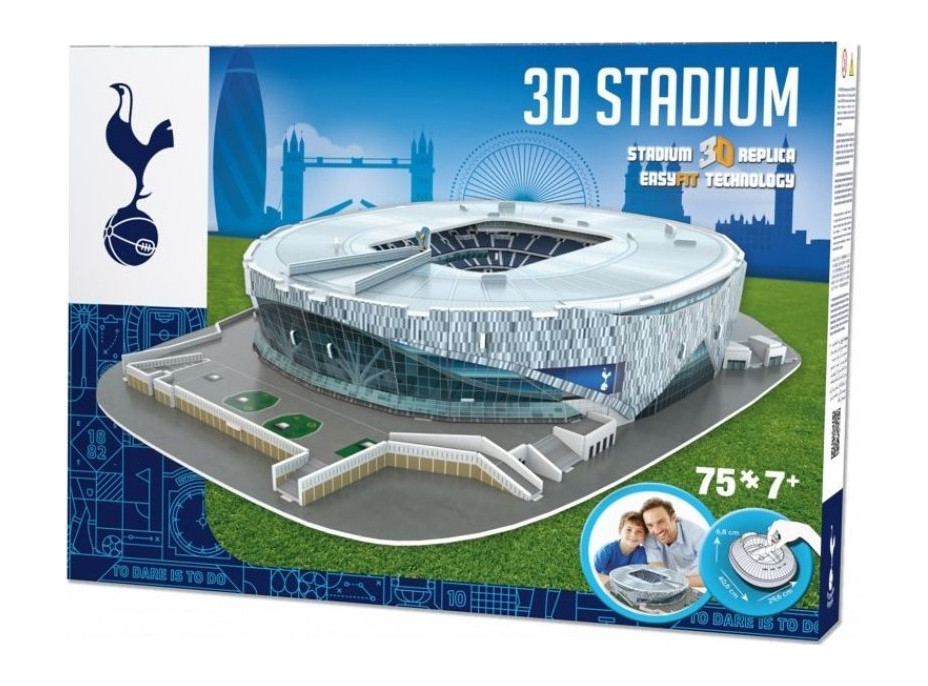 STADIUM 3D REPLICA 3D puzzle Stadion Tottenham Hotspur - Tottenham Hotspur FC 75 dílků