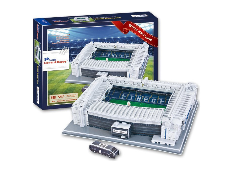 CLEVER&HAPPY 3D puzzle Stadion White Hart Lane - FC Tottenham Hotspur 198 dílků