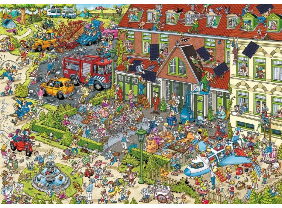 RAVENSBURGER Puzzle Ray's Comic Holiday Resort 2: Hotel 1000 dílků