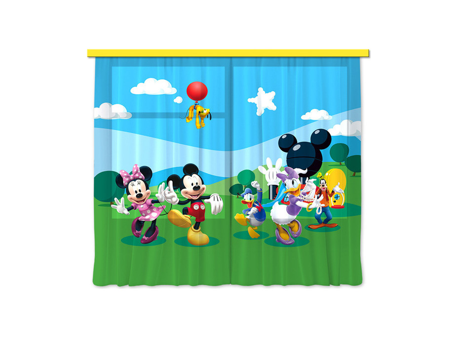 Dětský závěs DISNEY - Mickeyho klubík - 280x245 cm