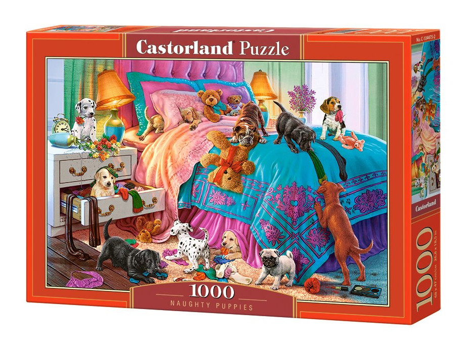 CASTORLAND Puzzle Neposedná štěňata 1000 dílků