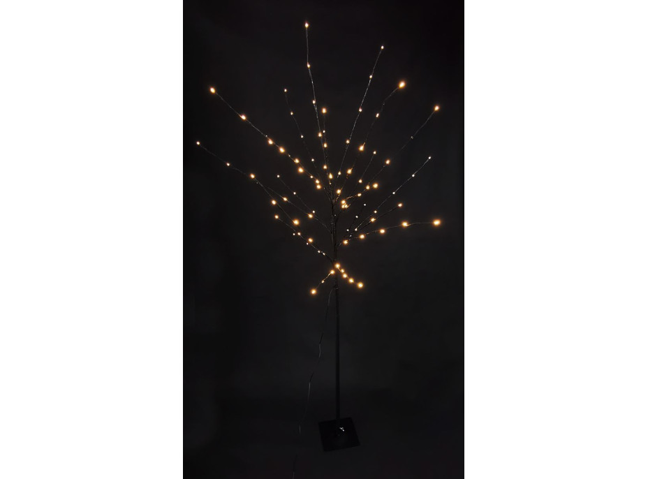 Vánoční LED stromek černý - 150 cm - 96 LED