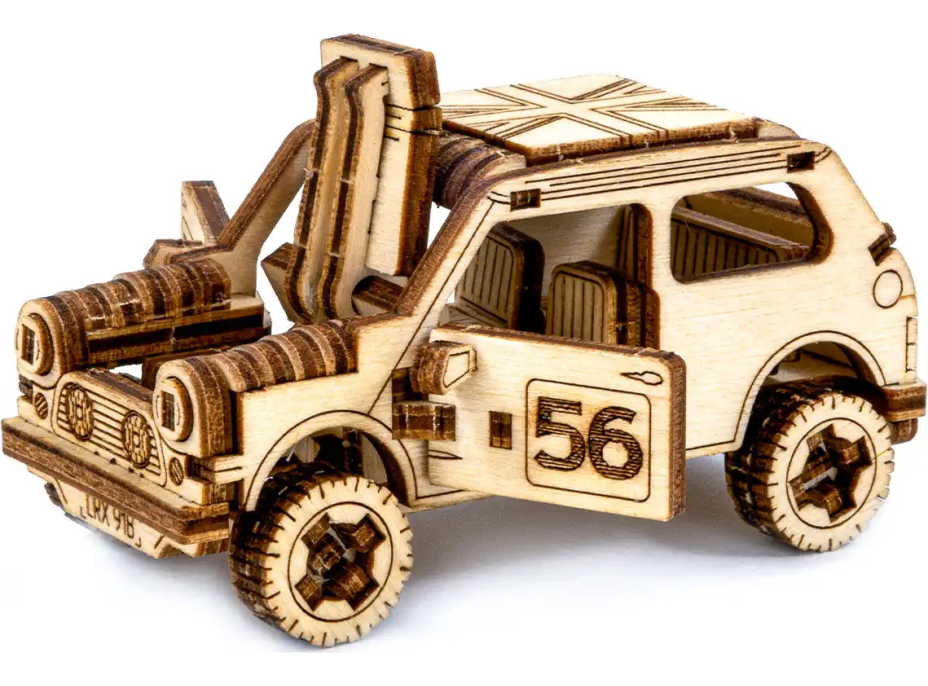 WOODEN CITY 3D puzzle Superfast Rally Car 1