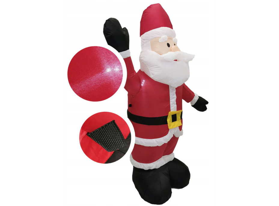 Nafukovací Santa Claus s osvětlením - 150 cm