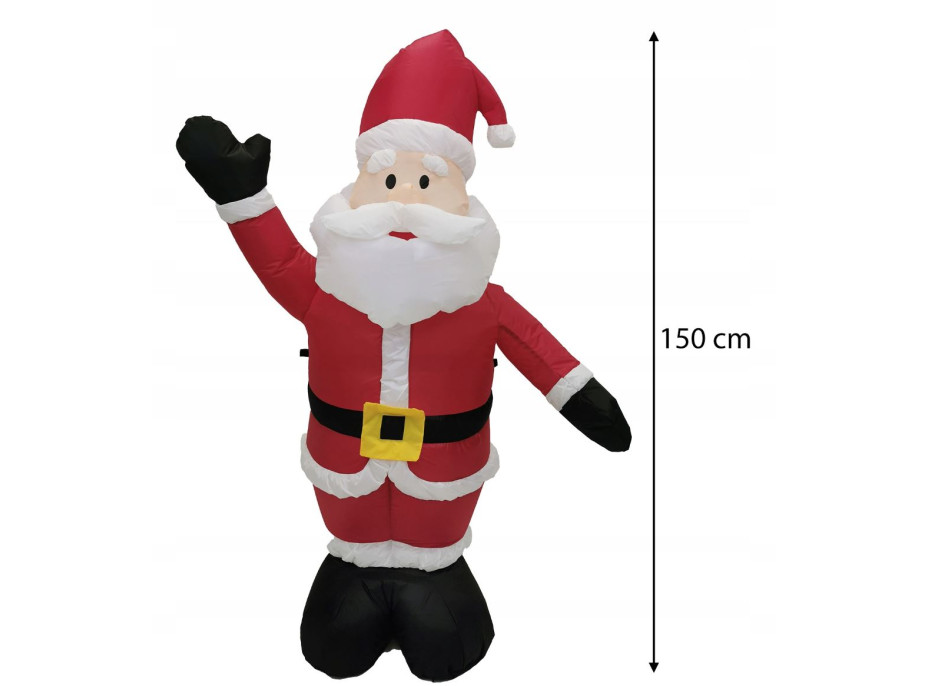 Nafukovací Santa Claus s osvětlením - 150 cm