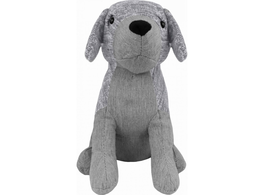 Zarážka do dveří CALM DOG 23 cm - Pejsek - šedý