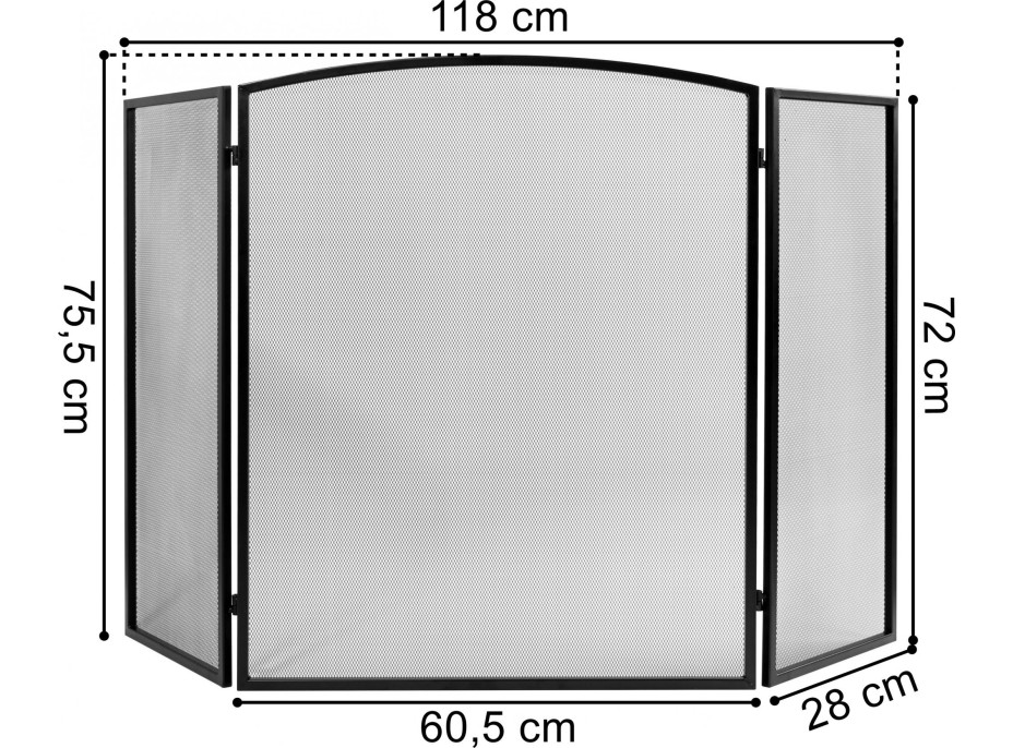 Krbová zástěna WESTA 118 cm