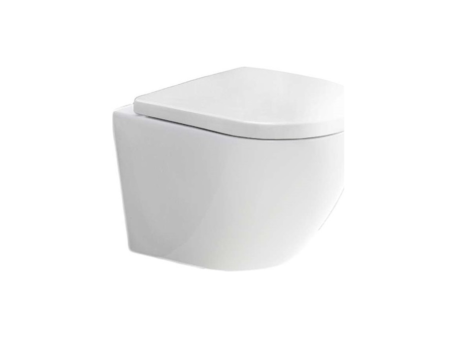 Závěsné kapotované WC RIMLESS - 49x37x36 cm + duroplast sedátko