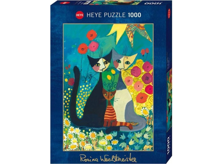 HEYE Metalické puzzle Květinový záhon 1000 dílků