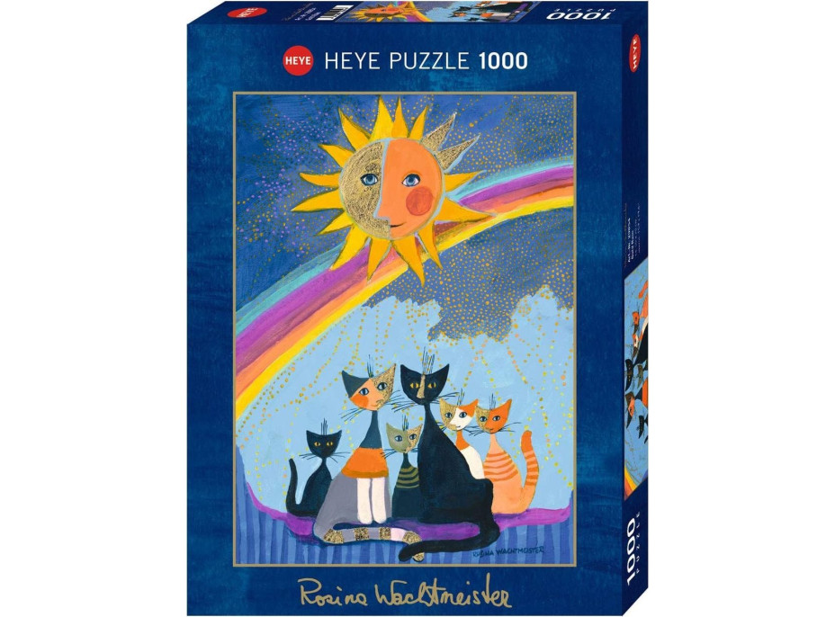 HEYE Metalické puzzle Zlatý déšť 1000 dílků