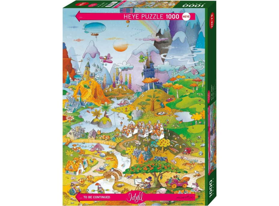 HEYE Puzzle Cartoon Classics: Idylka u jezera 1000 dílků