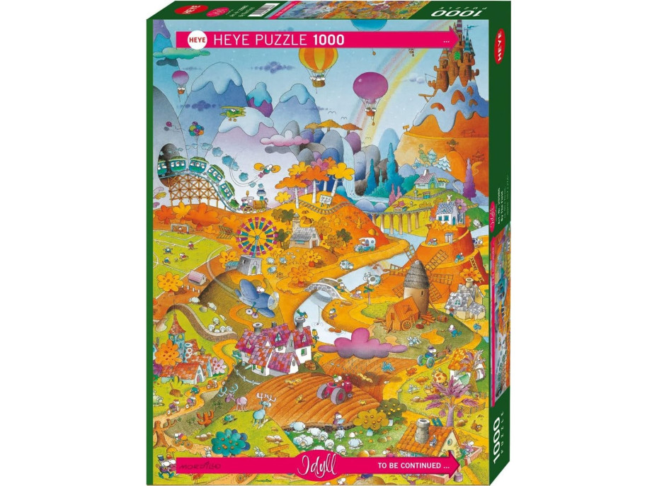 HEYE Puzzle Cartoon Classics: Idylka u pole 1000 dílků