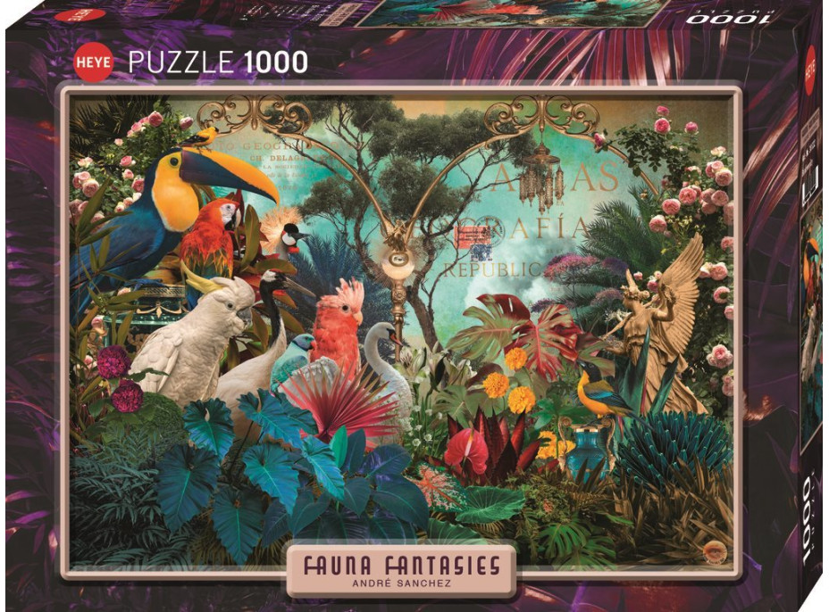 HEYE Puzzle Fauna Fantasies: Ptačí rozmanitost 1000 dílků