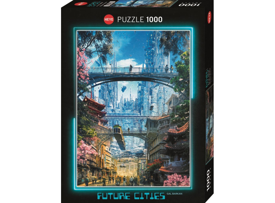 HEYE Puzzle Future Cities: Obchodní okrsek 1000 dílků