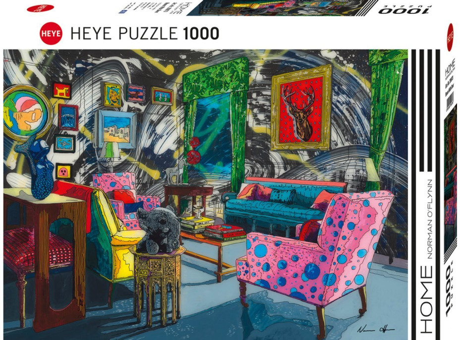 HEYE Puzzle Home: Pokoj s jelenem 1000 dílků