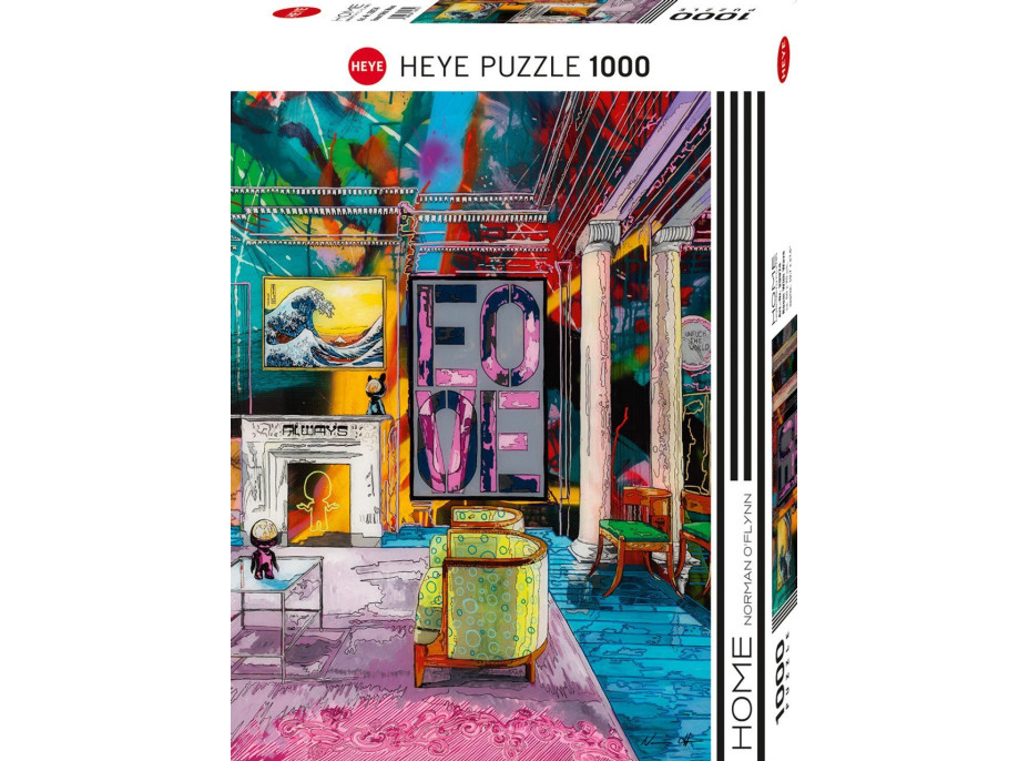 HEYE Puzzle Home: Pokoj s vlnou 1000 dílků