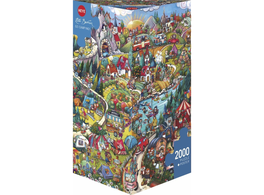 HEYE Puzzle Jeďte tábořit! 2000 dílků