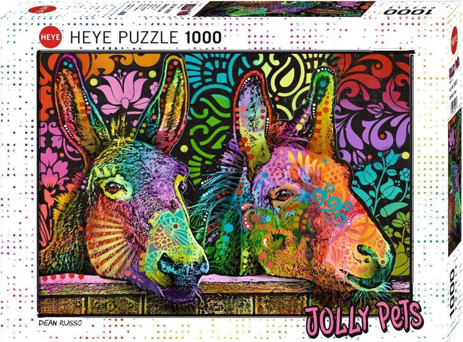 HEYE Puzzle Jolly Pets: Oslí láska 1000 dílků