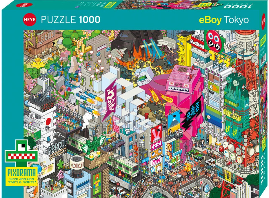 HEYE Puzzle Pixorama: Tokijské pátrání 1000 dílků