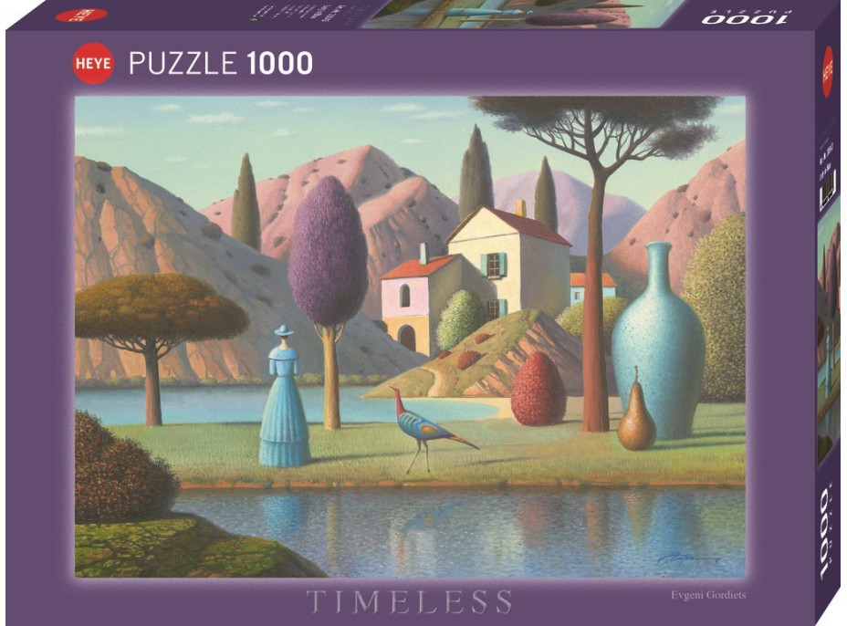 HEYE Puzzle Timeless: Dáma v modrém 1000 dílků