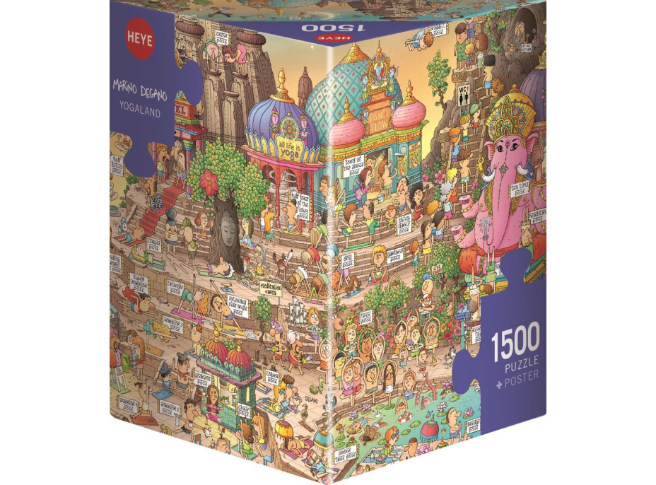 HEYE Puzzle Země jógy 1500 dílků