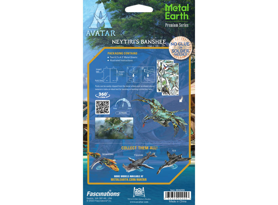 METAL EARTH 3D puzzle Premium Series: Avatar Neytiri's Banshee