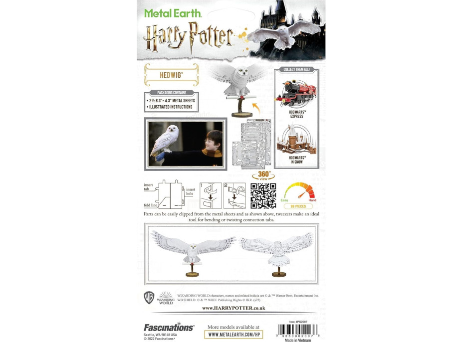 METAL EARTH 3D puzzle Premium Series: Harry Potter: Hedvika