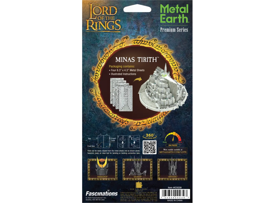 METAL EARTH 3D puzzle Premium Series: Pán prstenů Minas Tirith