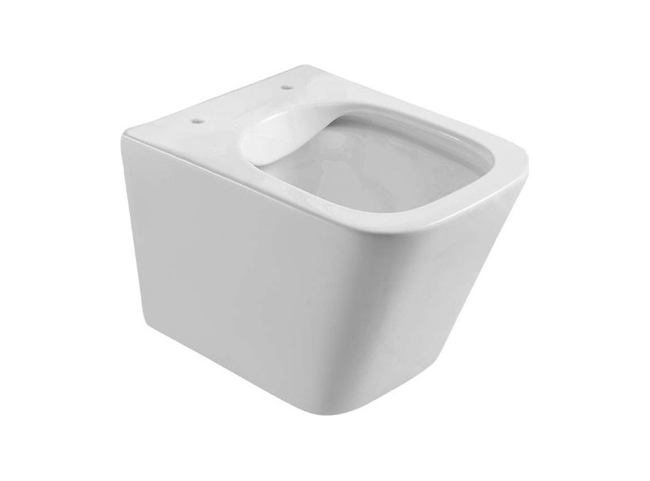 Závěsné kapotované WC Smart Flush RIMLESS - 49x34x35 cm + duroplast sedátko SLIM