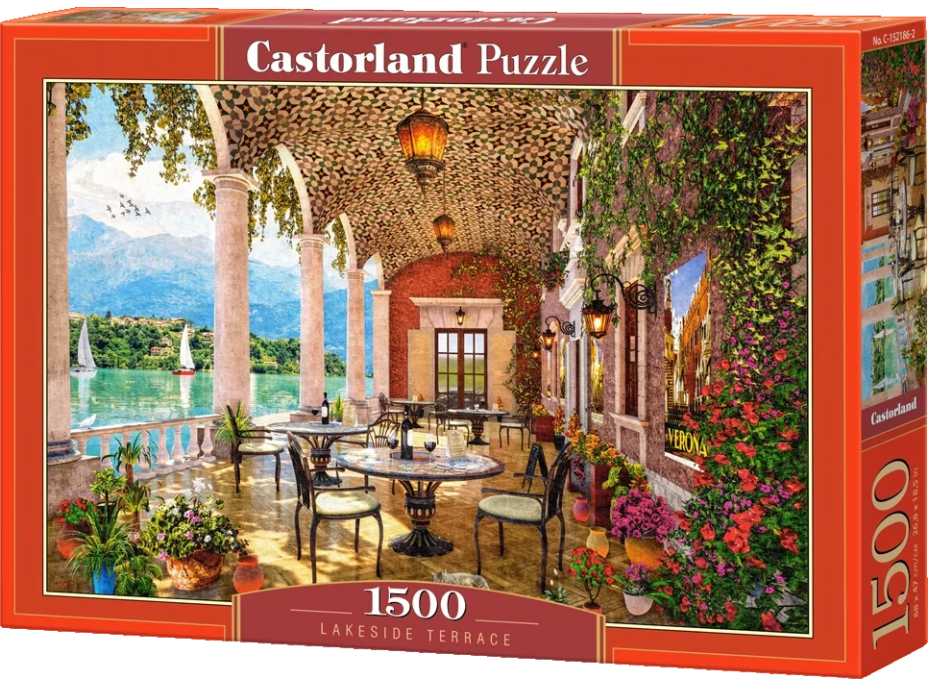 CASTORLAND Puzzle Terasa u jezera 1500 dílků