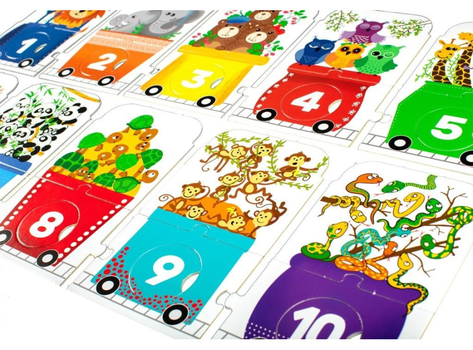 PROFIBABY Puzzle ZOO Expres - počítej se mnou 30 dílků