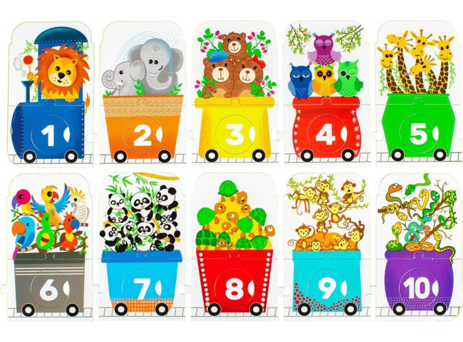 PROFIBABY Puzzle ZOO Expres - počítej se mnou 30 dílků