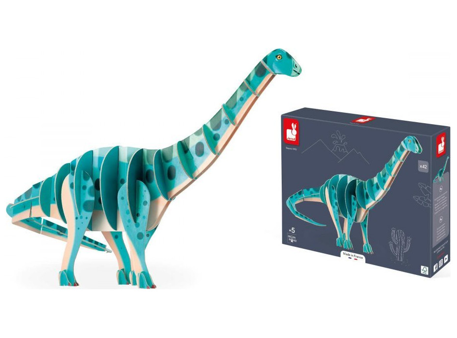 JANOD 3D puzzle Diplodocus 42 dílků