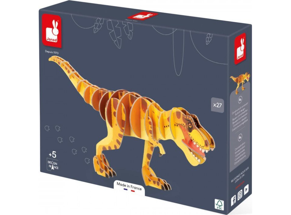 JANOD 3D puzzle T-Rex 27 dílků