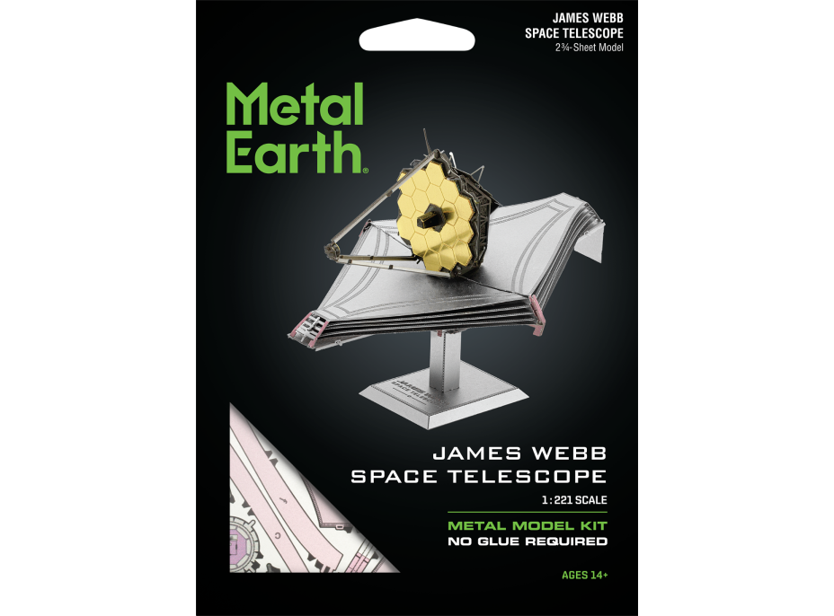 METAL EARTH 3D puzzle Teleskop Jamese Webba