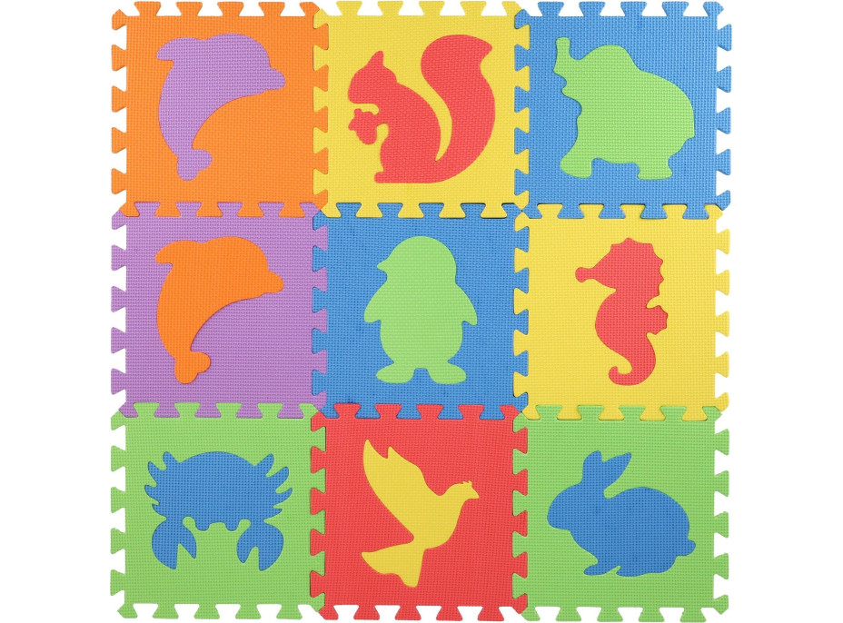 TEDDIES Pěnové puzzle Zvířátka (27x27)