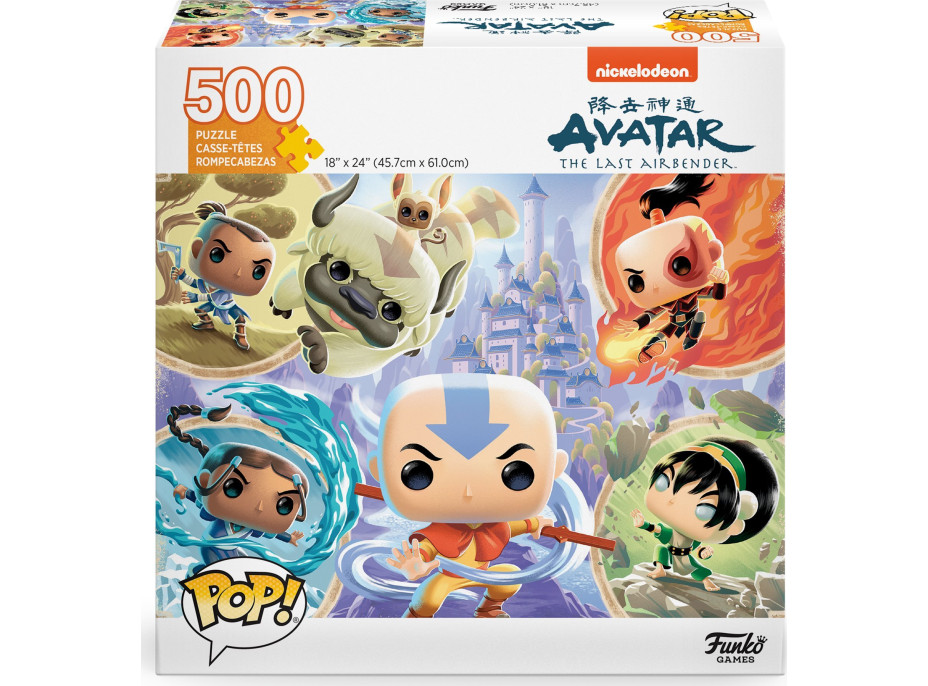 FUNKO GAMES Puzzle POP! Poslední vládce větru 500 dílků