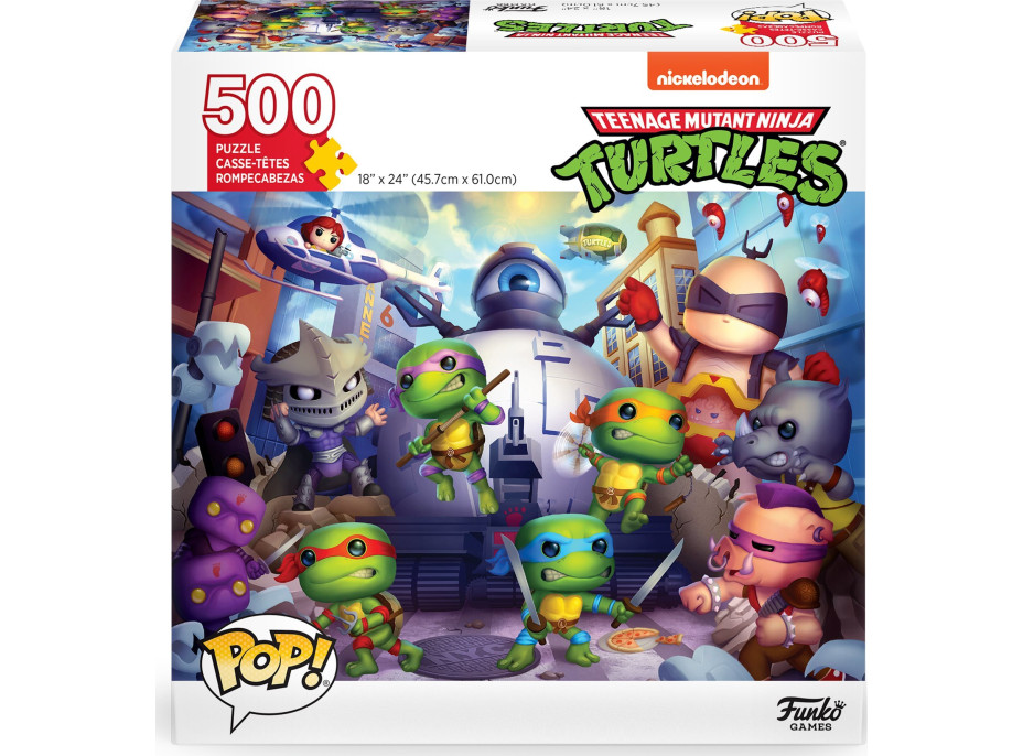 FUNKO GAMES Puzzle POP! Želvy Ninja 500 dílků