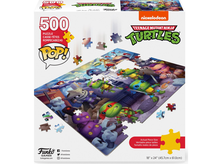 FUNKO GAMES Puzzle POP! Želvy Ninja 500 dílků