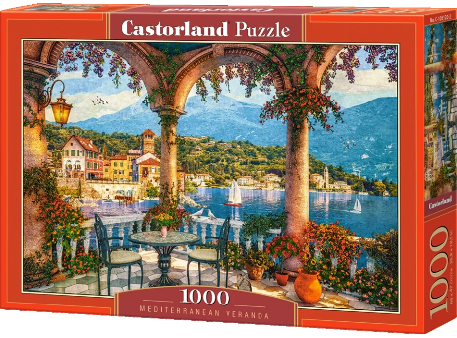 CASTORLAND Puzzle Veranda ve Středomoří 1000 dílků