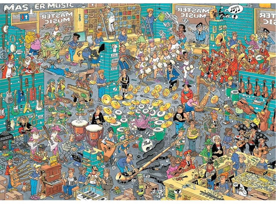 JUMBO Puzzle JvH Obchod s hudebninami & Prázdninová nervozita 2x1000 dílků