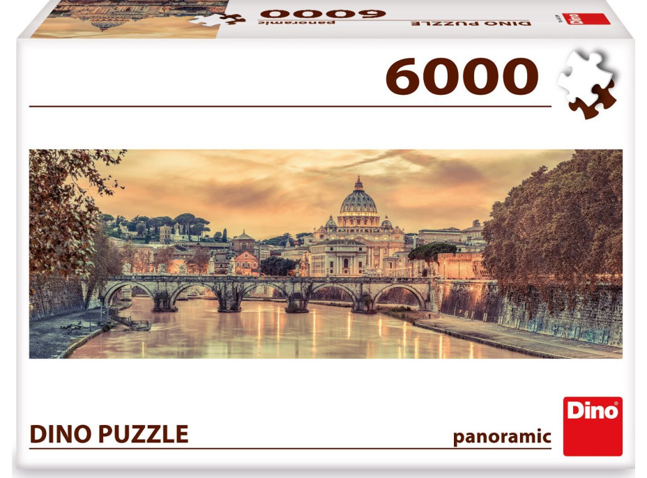 DINO Panoramatické puzzle Řím 6000 dílků