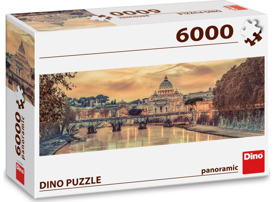 DINO Panoramatické puzzle Řím 6000 dílků