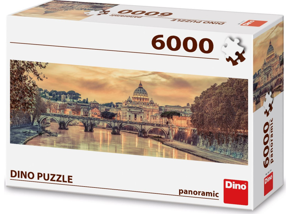 DINO Panoramatické puzzle Řím 6000 dílků