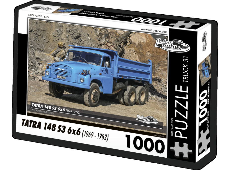 RETRO-AUTA Puzzle TRUCK č.31 Tatra 148 S3 6x6 (1969 - 1982) 1000 dílků