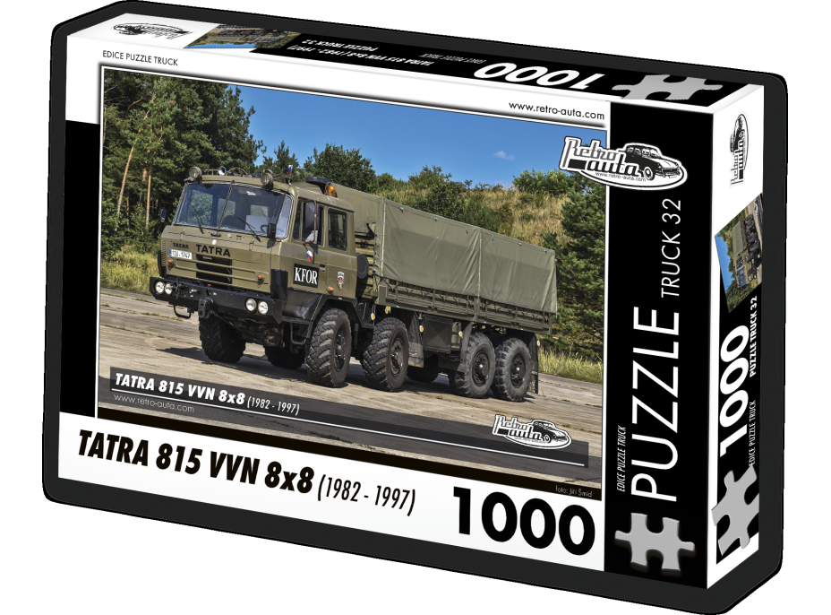 RETRO-AUTA Puzzle TRUCK č.32 Tatra 815 VVN 8x8 (1982 - 1997) 1000 dílků