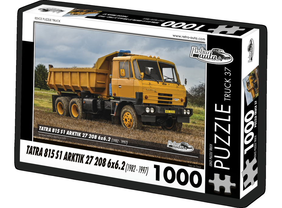 RETRO-AUTA Puzzle TRUCK č.37 Tatra 815 S1 Arktik 27 208 6x6.2 (1982 - 1997) 1000 dílků