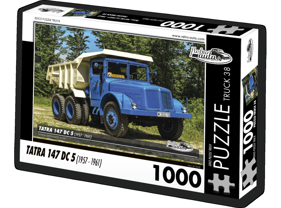 RETRO-AUTA Puzzle TRUCK č.38 Tatra 147 DC 5 (1957 - 1961) 1000 dílků