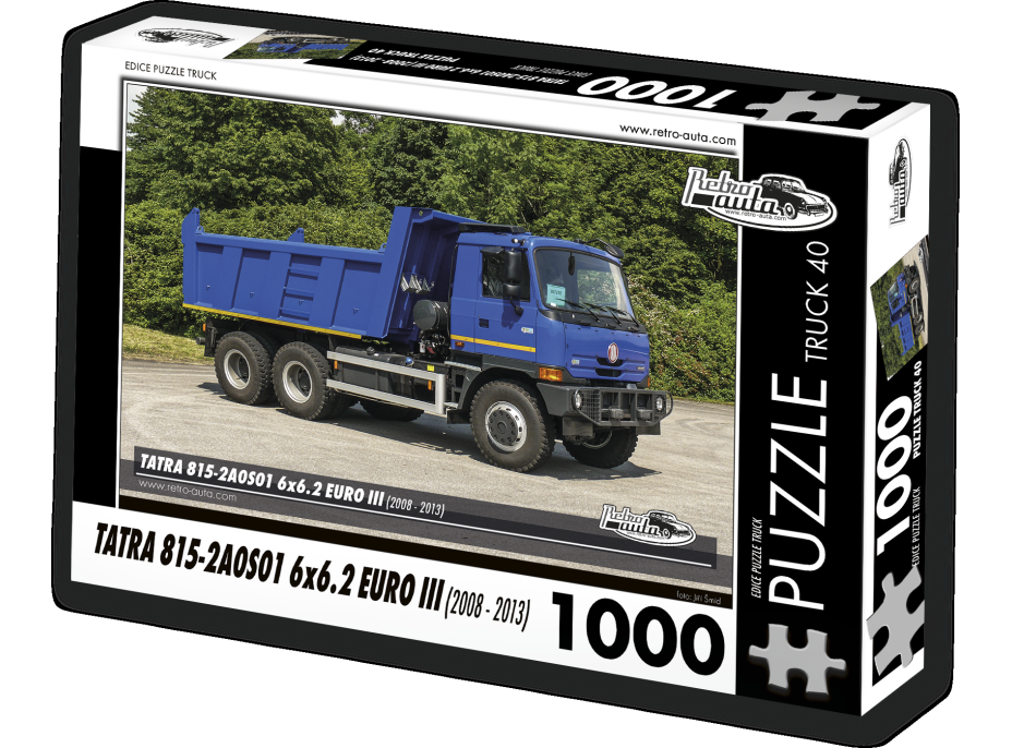 RETRO-AUTA Puzzle TRUCK č.40 Tatra 815-2A0S01 6x6.2 EURO III (2008 - 2013) 1000 dílků