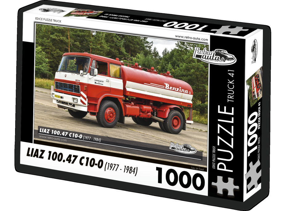 RETRO-AUTA Puzzle TRUCK č.41 Liaz 100.47 C10-0 (1977 - 1984) 1000 dílků